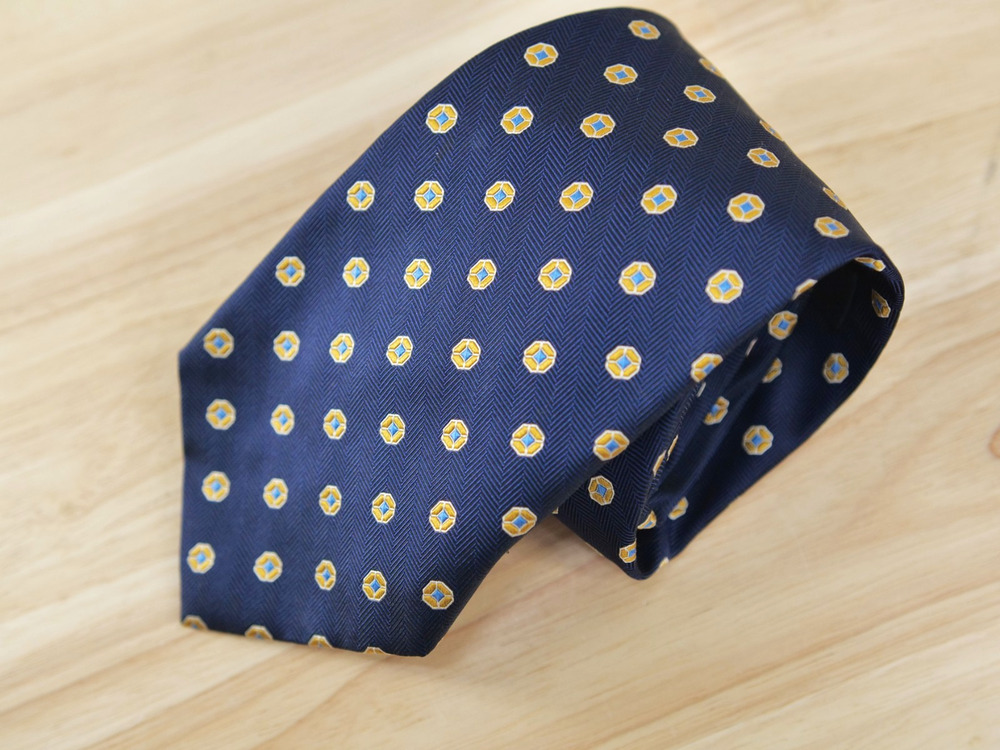 Brooks Brothers 346 Necktie Blue Pure Silk Tie Made USA 58.5x3.5